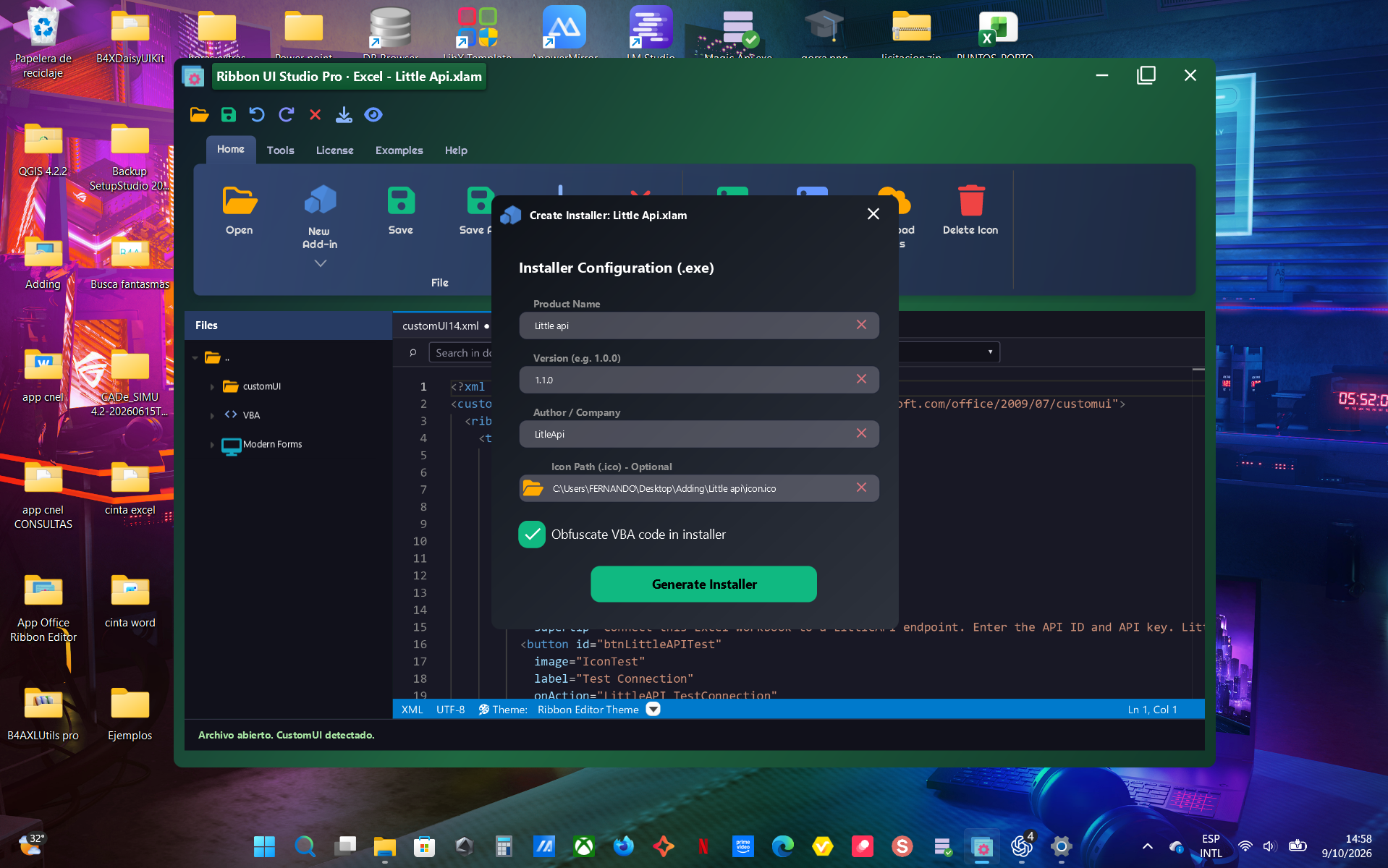 Create Installer workflow · PRO