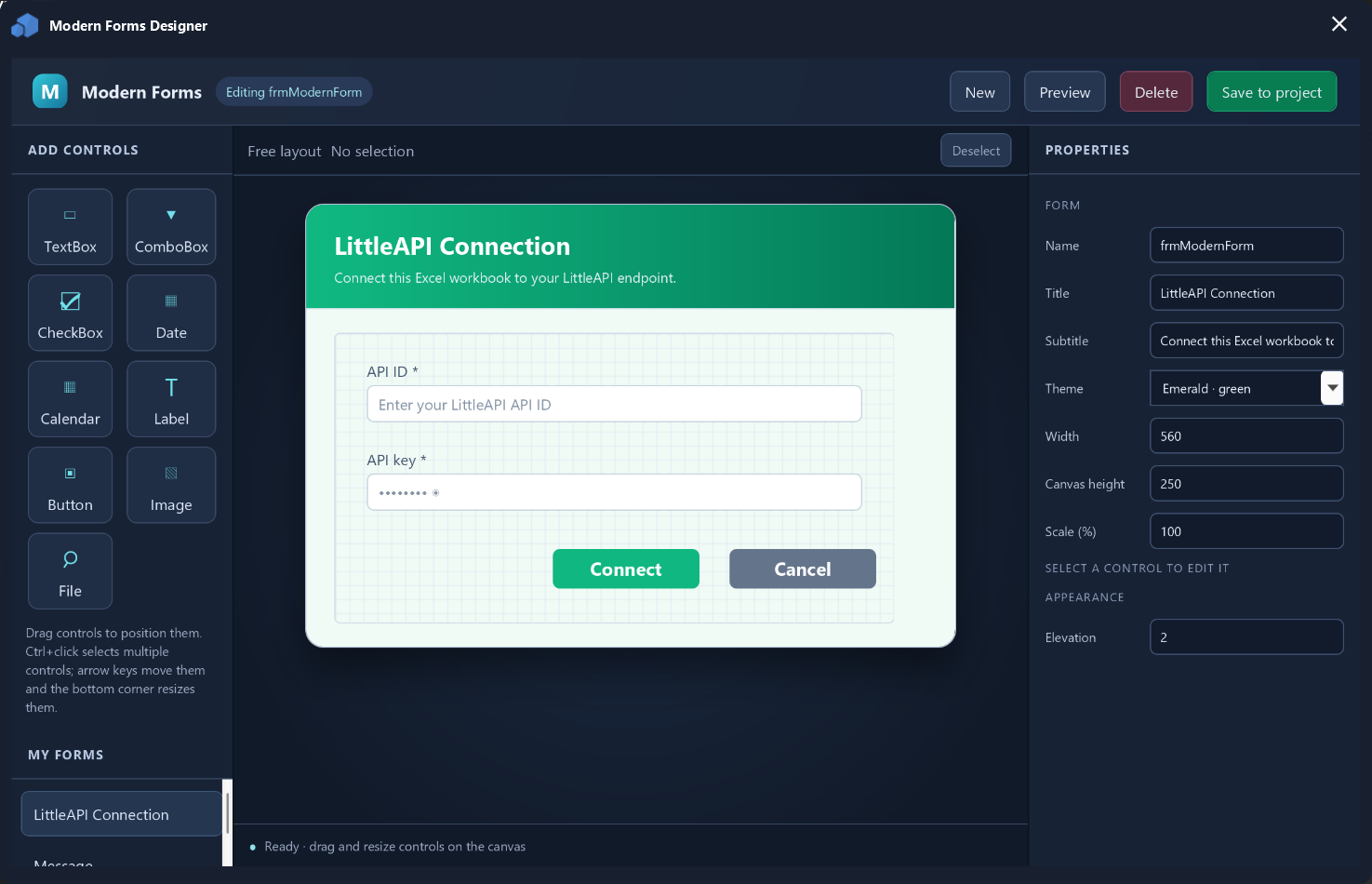 Modern Forms Designer · PRO